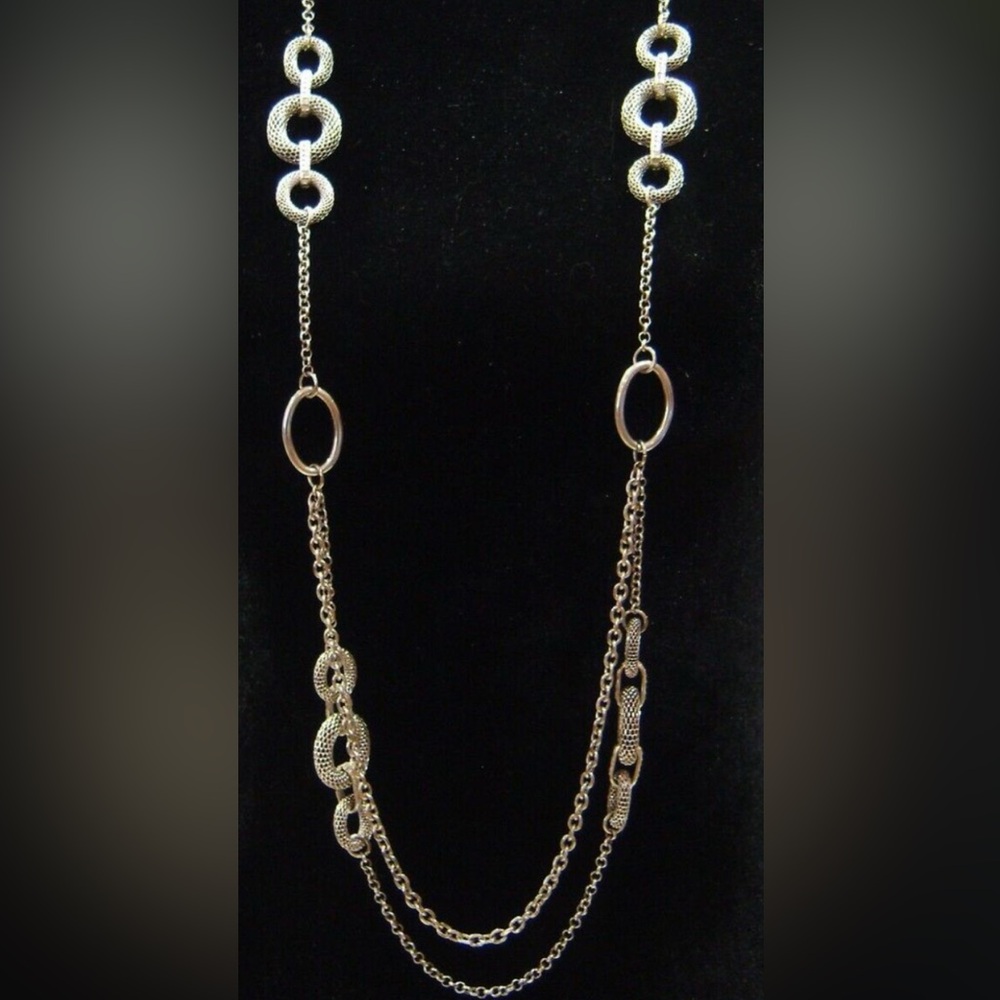 PREMIER DESIGNS - Long Silver Tone Necklace